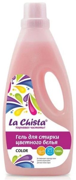 Изображение товара Гель для стирки Color для цветного белья La Chista 1л Гель для стирки Color для цветного белья La Chista 1л фотография
