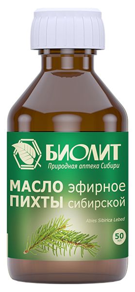 Изображение товара Масло эфирное Пихтовое Биолит 50мл Масло эфирное Пихтовое Биолит 50мл фотография