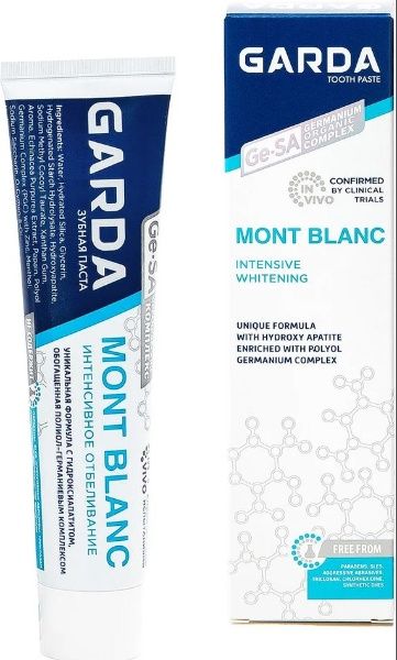 Изображение товара Garda зубная паста mont blanc интенсивное отбеливание 75г Garda зубная паста mont blanc интенсивное отбеливание 75г фотография