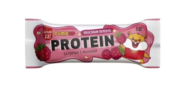 Изображение товара Батончик протеиновый Малина Pump Up 60г Батончик протеиновый Малина Pump Up 60г фотография