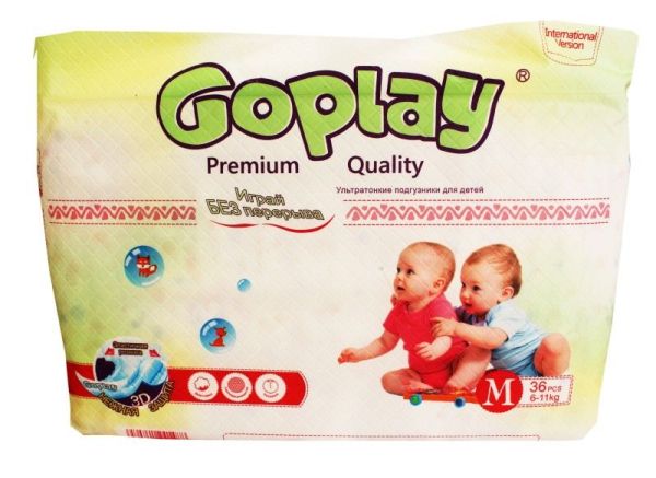 Изображение товара Подгузники GoPlay Premium Quality Ультротонкиe M 6-11кг №36 Подгузники GoPlay Premium Quality Ультротонкиe M 6-11кг №36 фотография