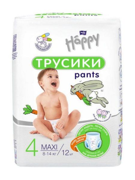 Изображение товара Трусики Bella Happy Maxi 8-14кг 12шт Трусики Bella Happy Maxi 8-14кг 12шт фотография