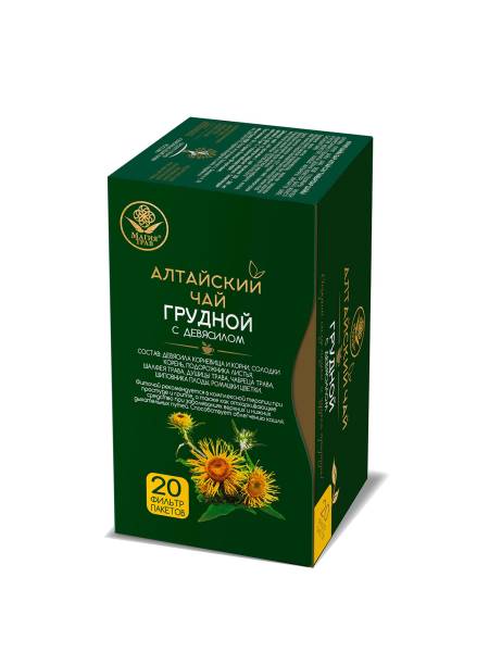 Изображение товара Фиточай Магия трав Алтайский чай Грудной с девясилом 20 пакетиков Фиточай Магия трав Алтайский чай Грудной с девясилом 20 пакетиков фотография