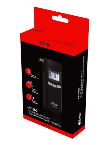 Изображение товара Алкотестер Ritmix RAT-650 Алкотестер Ritmix RAT-650 фотография